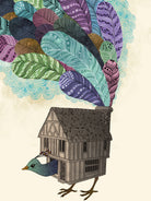 TheBirdhouse by Laura Graves on GIANT ART - blue digital drawing