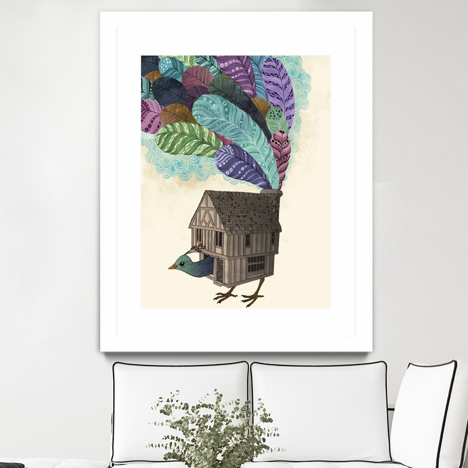 TheBirdhouse by Laura Graves on GIANT ART - blue digital drawing