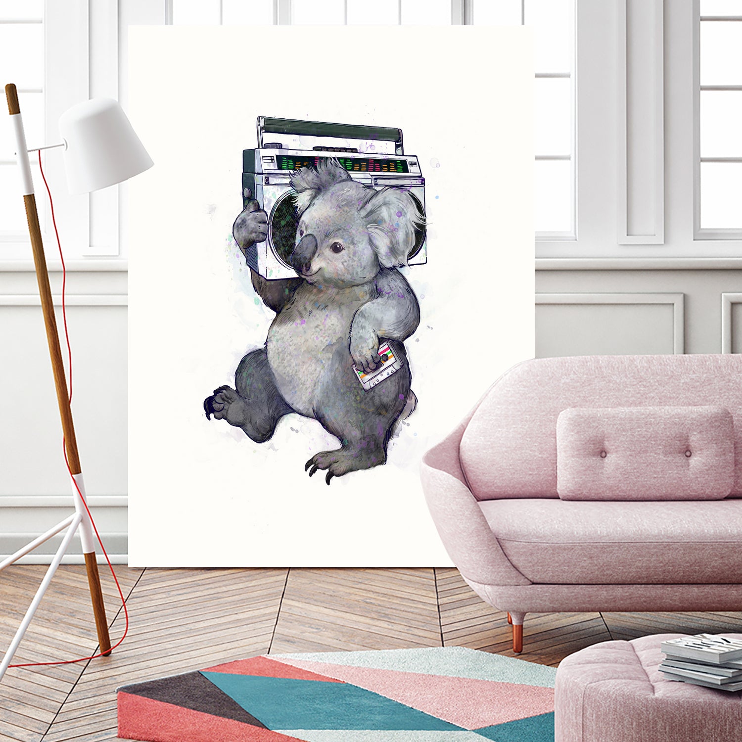 Koala by Laura Graves on GIANT ART - gray digital painting