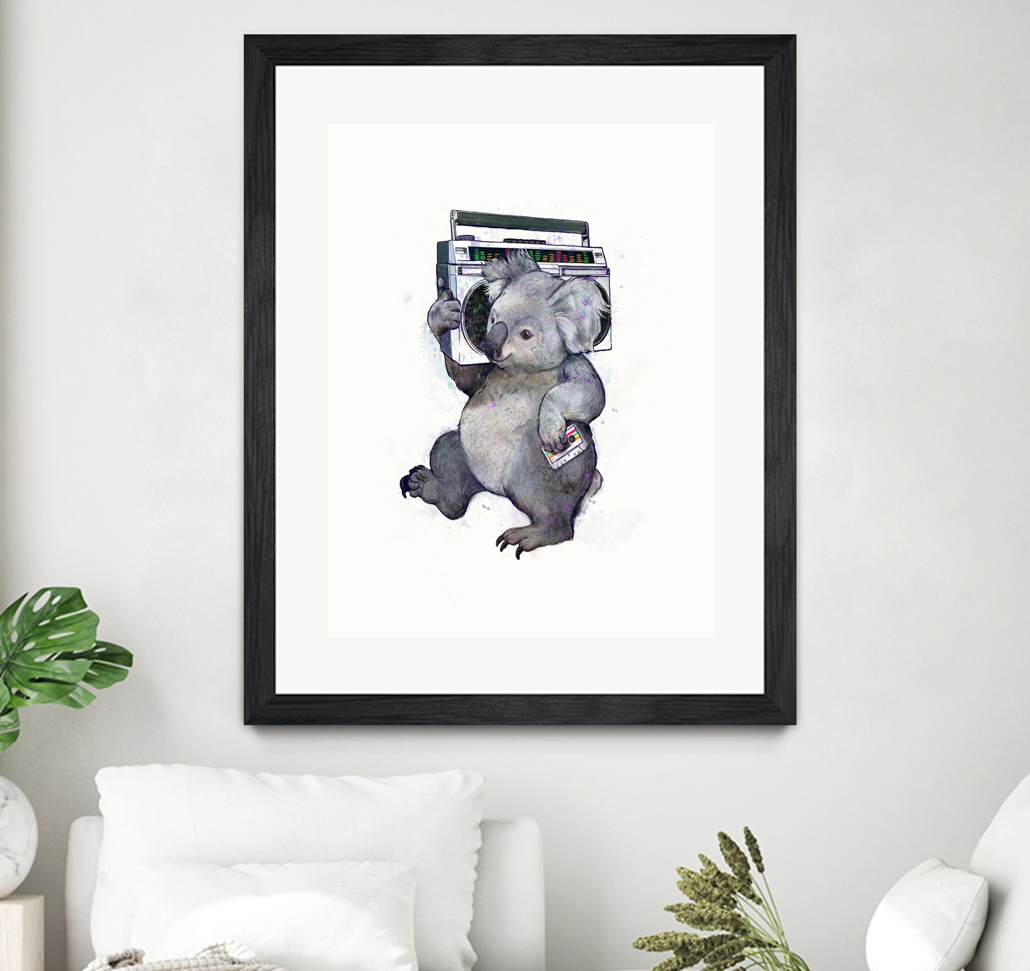 Koala by Laura Graves on GIANT ART - gray digital painting