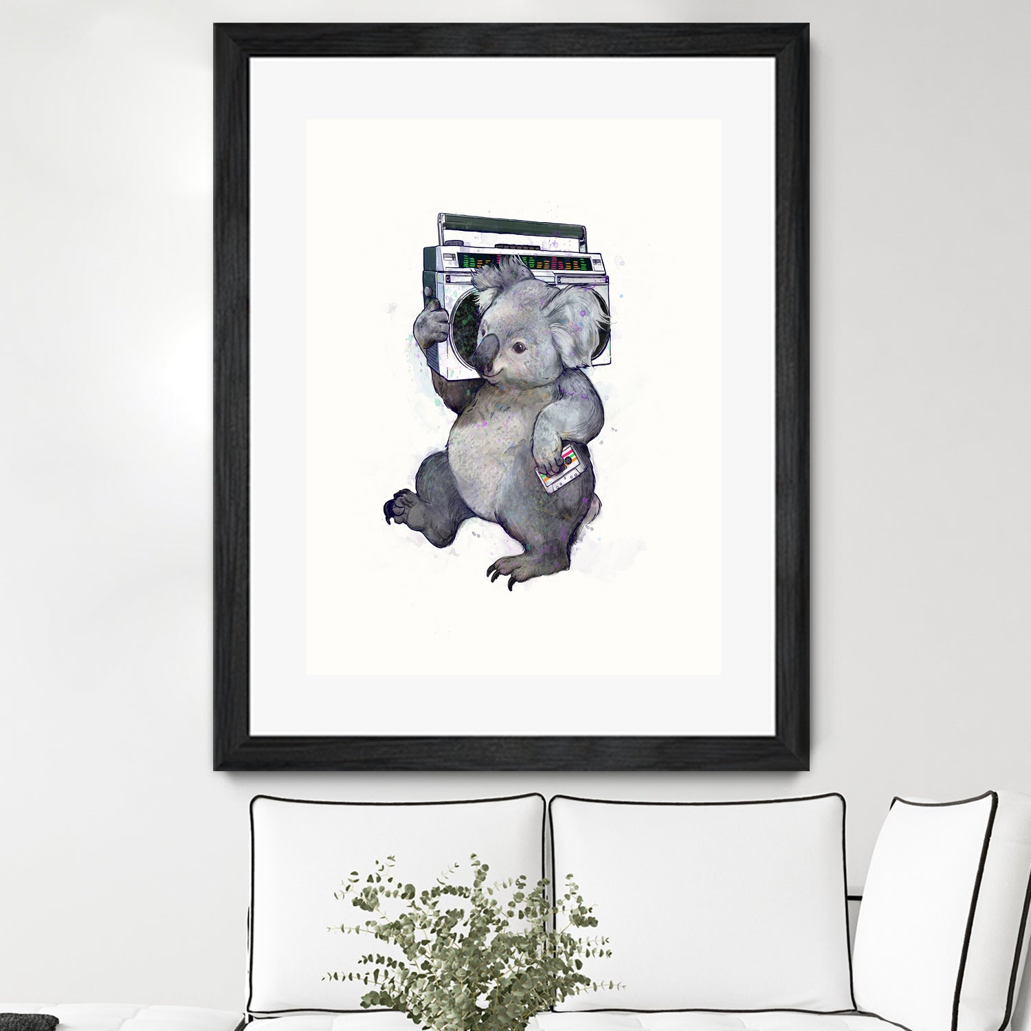 Koala by Laura Graves on GIANT ART - gray digital painting