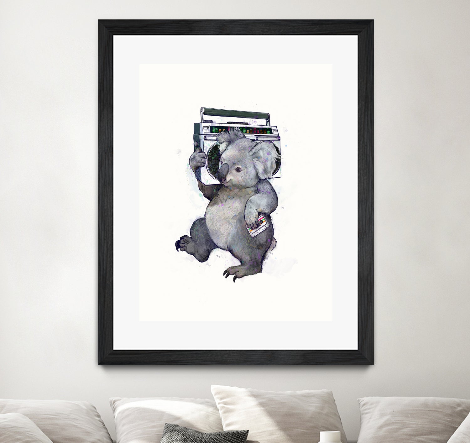 Koala by Laura Graves on GIANT ART - gray digital painting