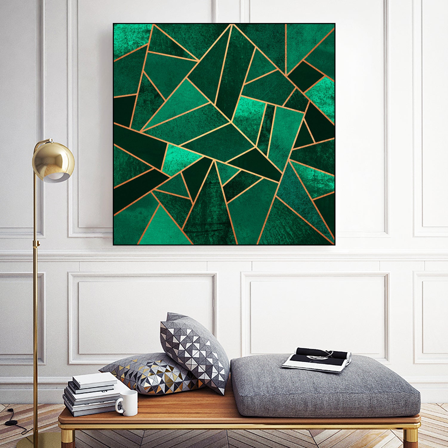 Emerald And Copper by Elisabeth Fredriksson on GIANT ART - green digital painting