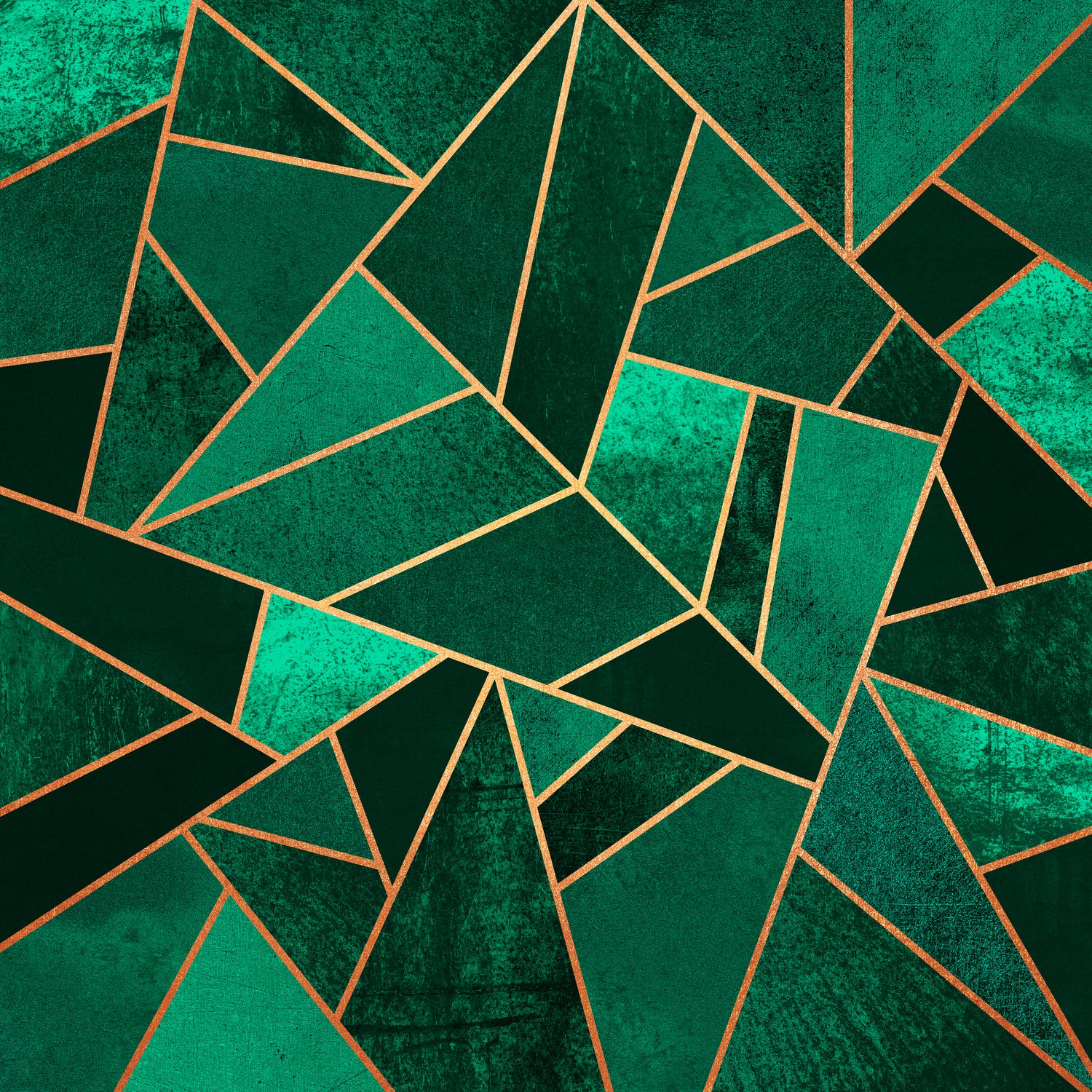 Emerald And Copper by Elisabeth Fredriksson on GIANT ART - green digital painting