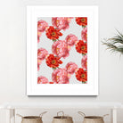 Vintage Floral by laura redburn on GIANT ART - red mixed media