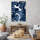 Jungle Leaves Finesse #3 #tropical #decor #art by Anita & Bella Jantz on GIANT ART - blue photo illustration