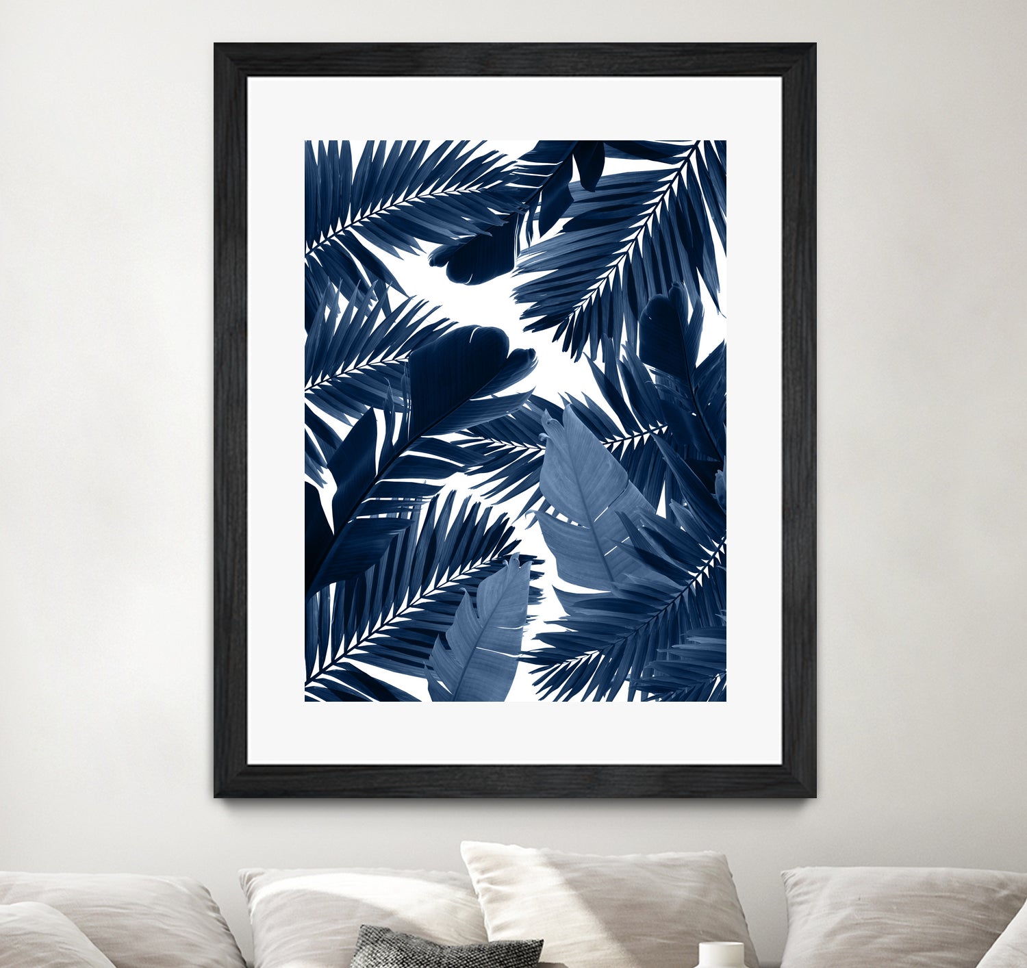 Jungle Leaves Finesse #3 #tropical #decor #art by Anita & Bella Jantz on GIANT ART - blue photo illustration