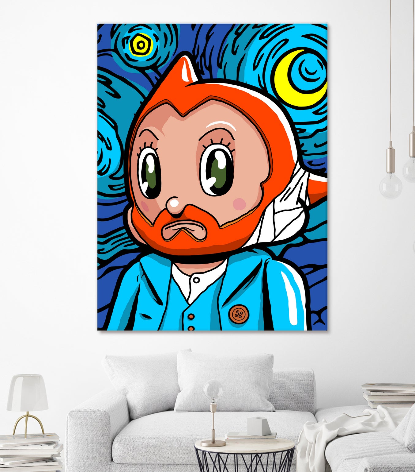 Astro Night by Bily Mariano da Luz on GIANT ART - blue digital drawing