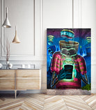 Digital Demons by Luke Robertson on GIANT ART - blue photo manipulation