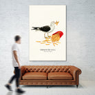 French Fry Gull by Jonas Loose on GIANT ART - yellow digital drawing