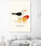 French Fry Gull by Jonas Loose on GIANT ART - yellow digital drawing