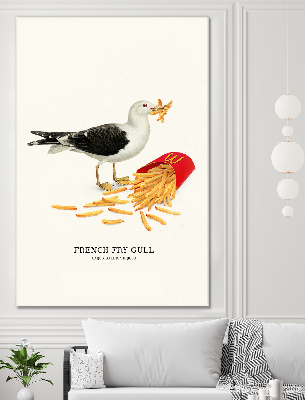 French Fry Gull by Jonas Loose on GIANT ART - yellow digital drawing