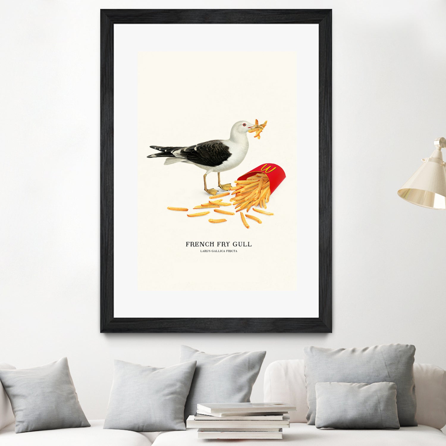 French Fry Gull by Jonas Loose on GIANT ART - yellow digital drawing