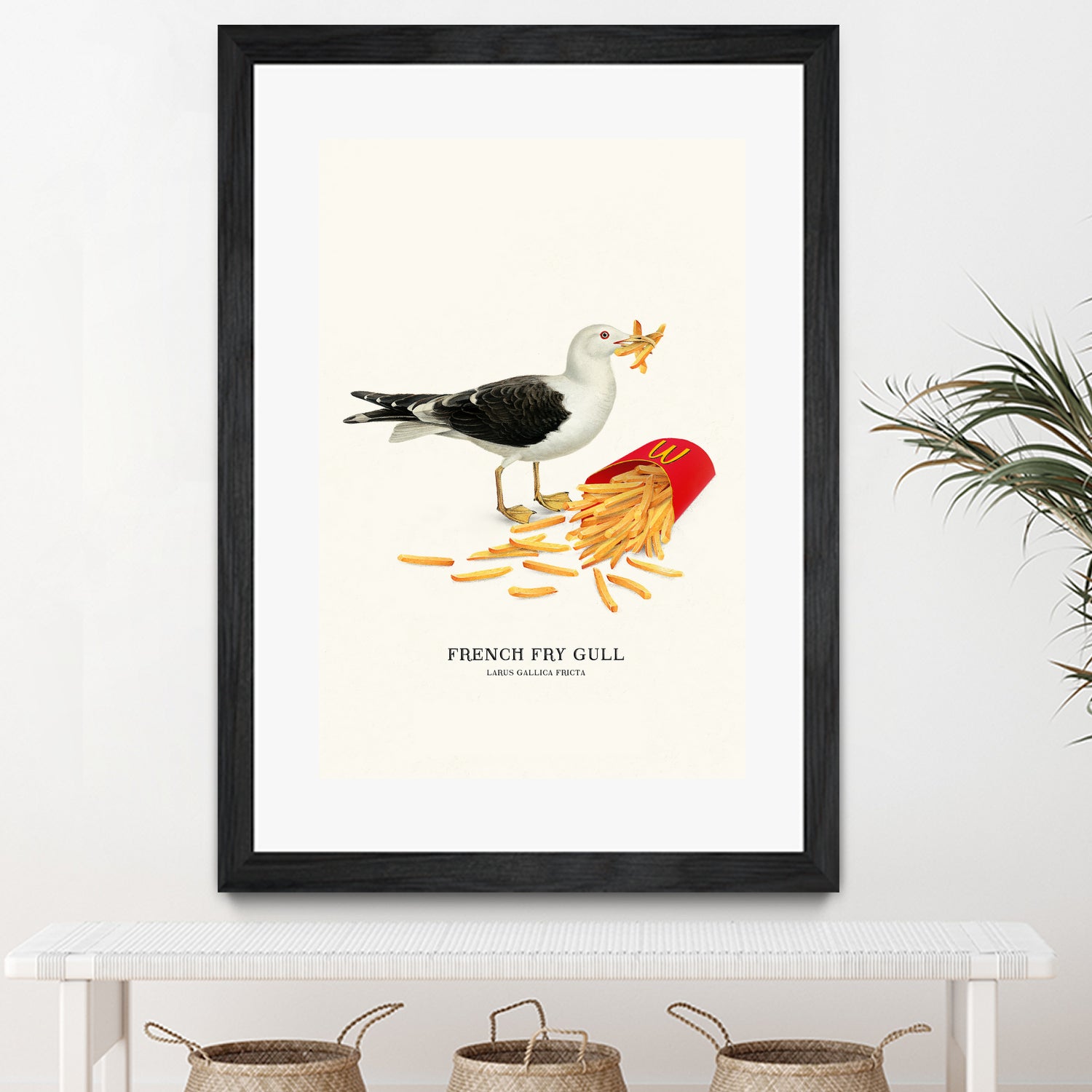 French Fry Gull by Jonas Loose on GIANT ART - yellow digital drawing