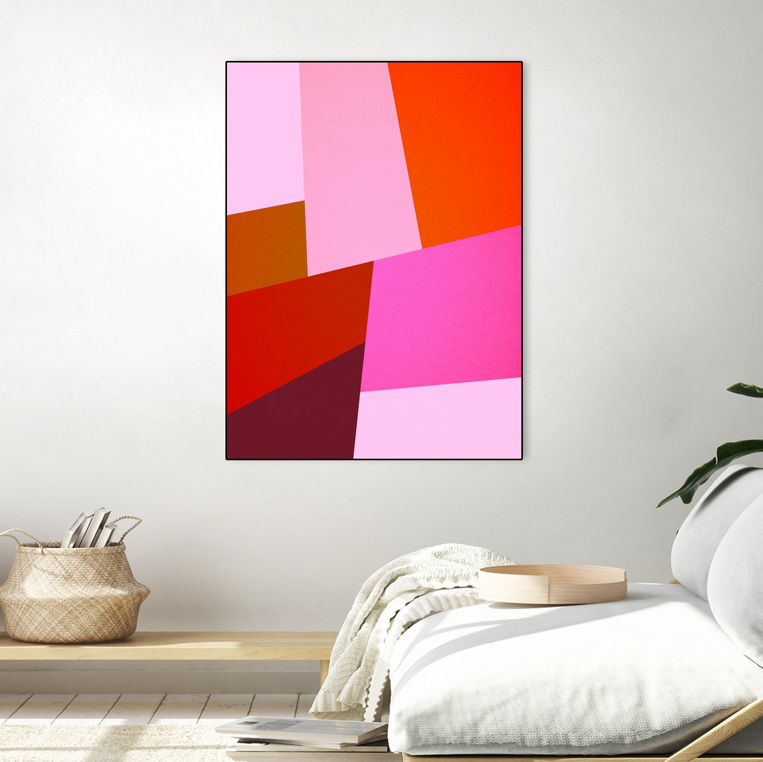 From Summer to Fall - Geometry Nº2 by Dominique Van Roey on GIANT ART - pink mixed media