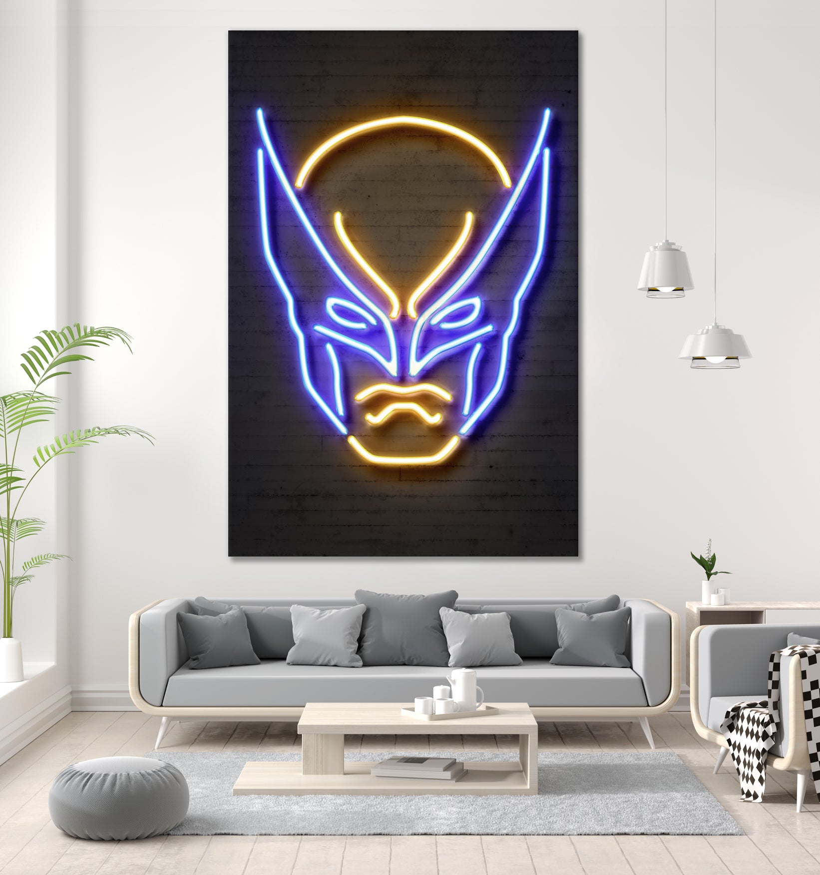 Wolverine by Octavian Mihai Mielu on GIANT ART - blue 3d art