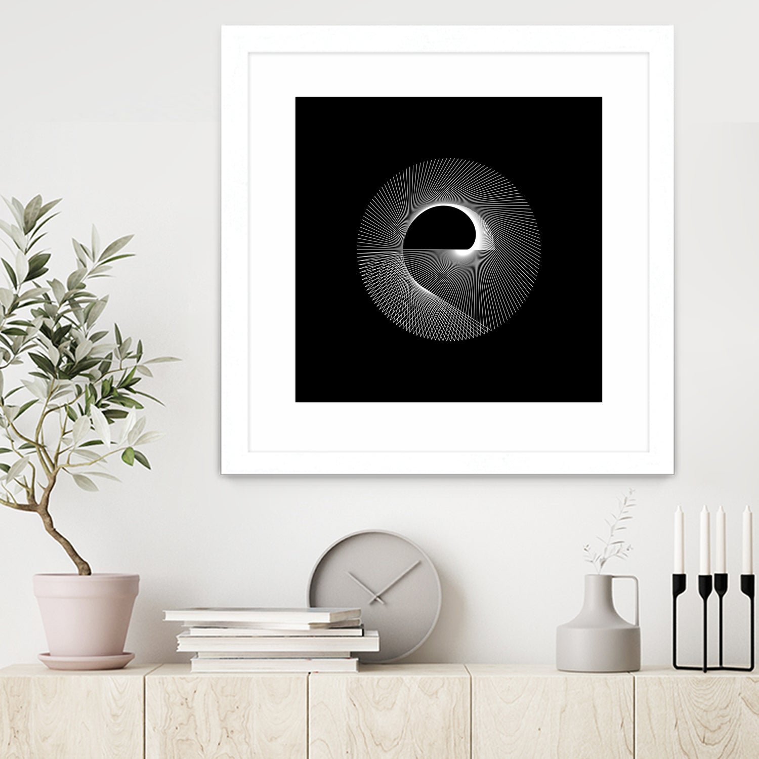 Variations on a Cardioid Theme 243 by Iustina Istrati on GIANT ART - black digital drawing