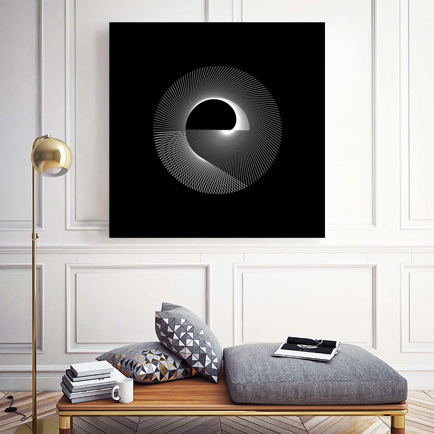 Variations on a Cardioid Theme 243 by Iustina Istrati on GIANT ART - black digital drawing