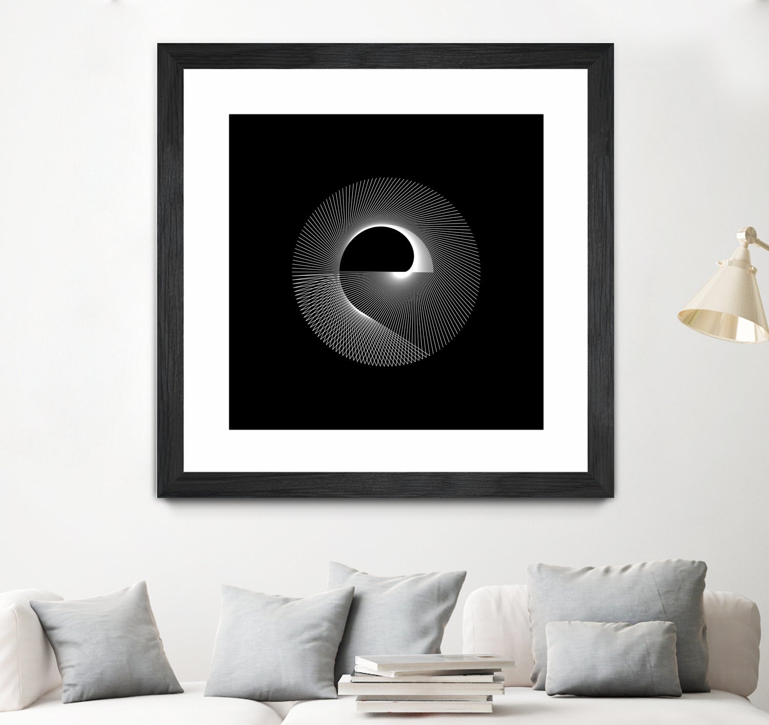 Variations on a Cardioid Theme 243 by Iustina Istrati on GIANT ART - black digital drawing