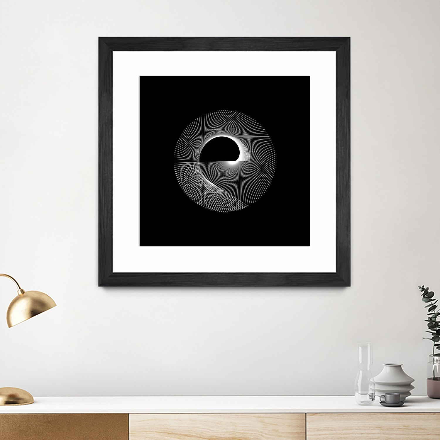 Variations on a Cardioid Theme 243 by Iustina Istrati on GIANT ART - black digital drawing