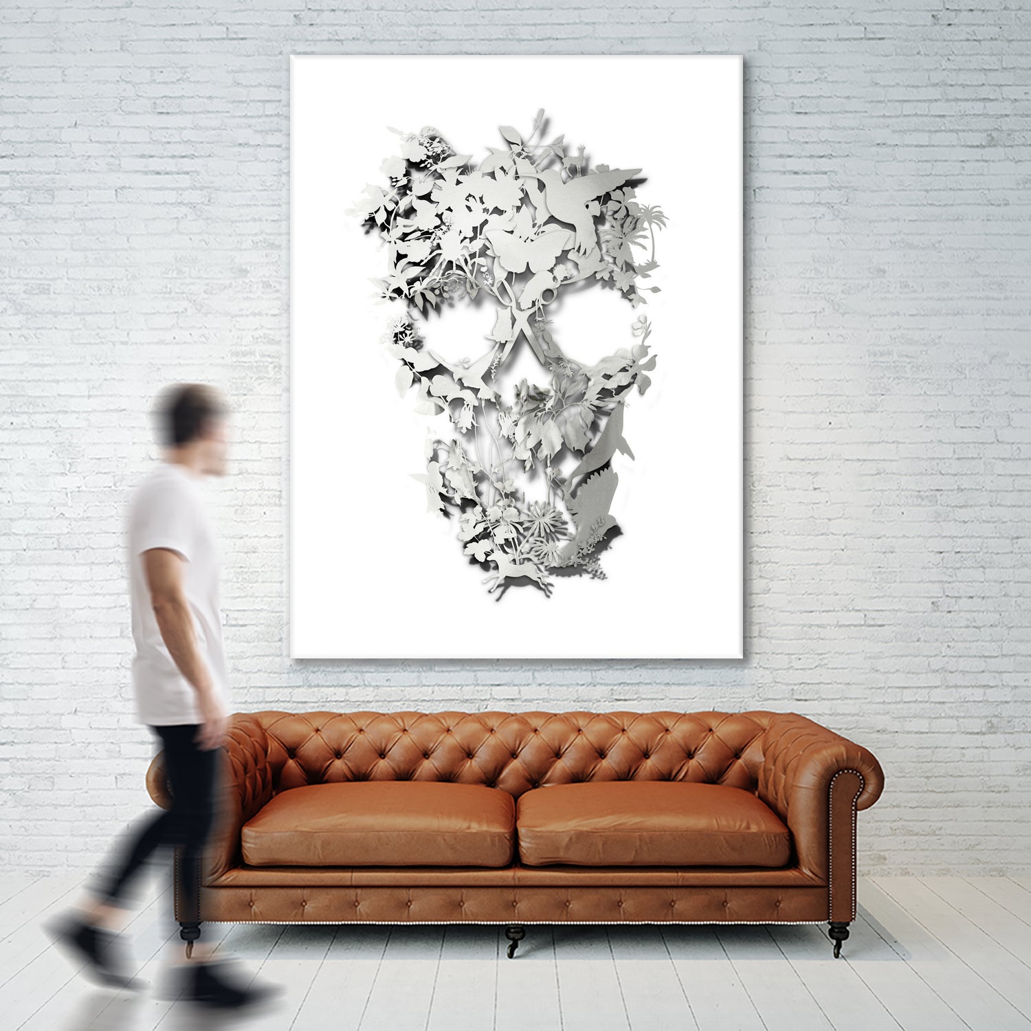 Simple Skull by Ali Gulec on GIANT ART - white digital drawing