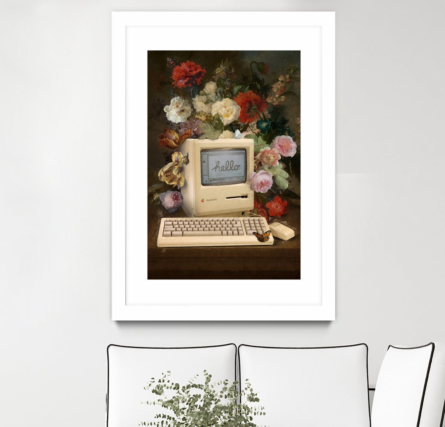 Apple and Flowers by Jonas Loose on GIANT ART - yellow photo manipulation