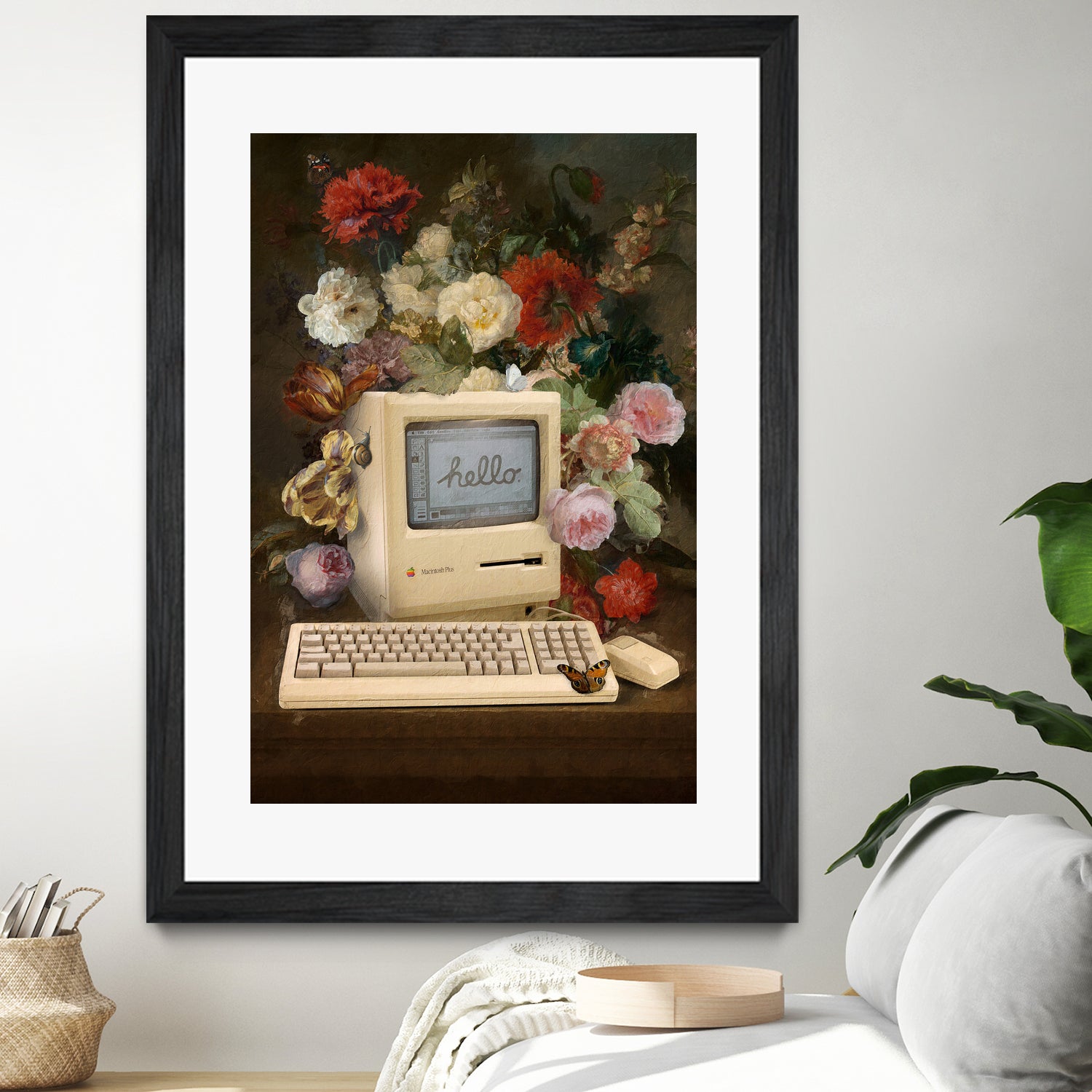 Apple and Flowers by Jonas Loose on GIANT ART - yellow photo manipulation