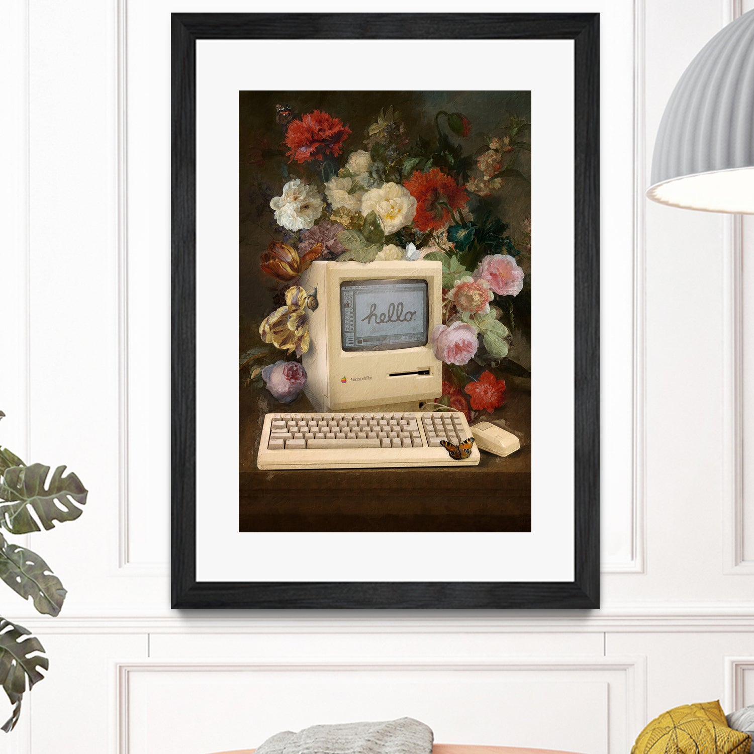 Apple and Flowers by Jonas Loose on GIANT ART - yellow photo manipulation