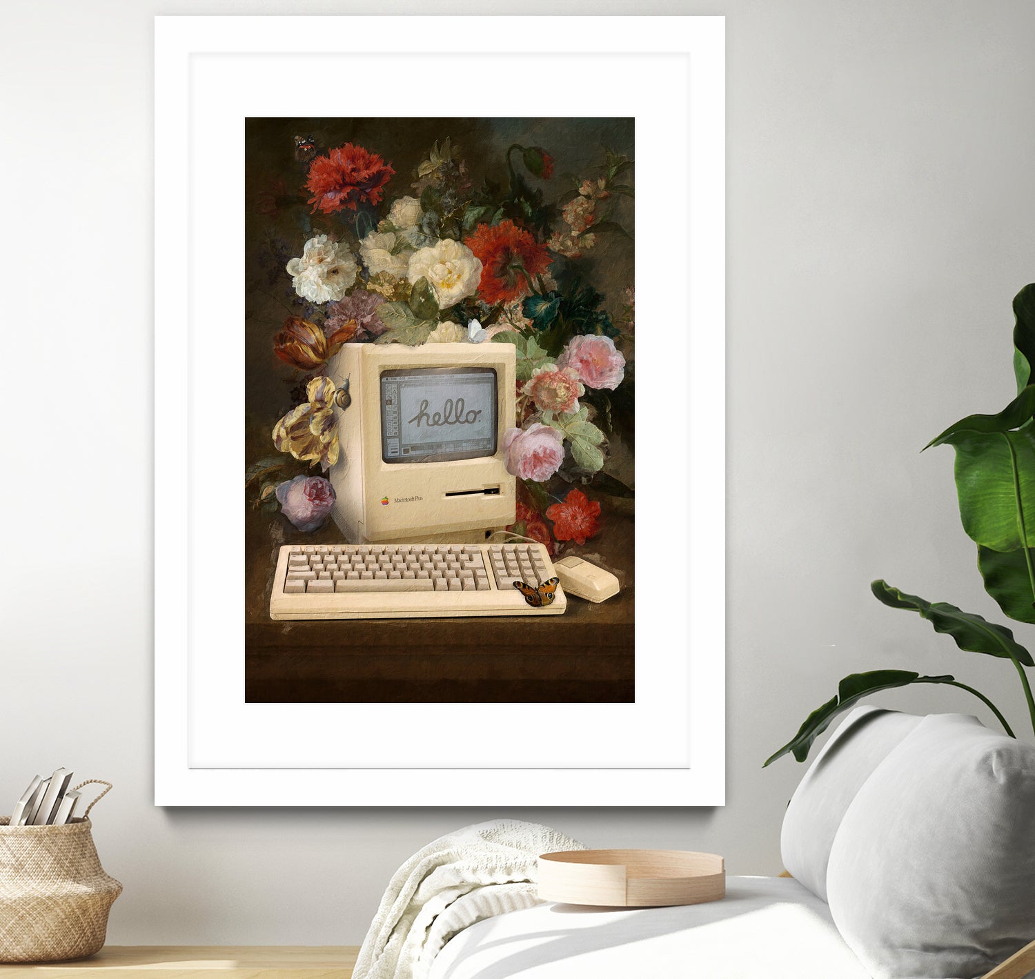 Apple and Flowers by Jonas Loose on GIANT ART - yellow photo manipulation