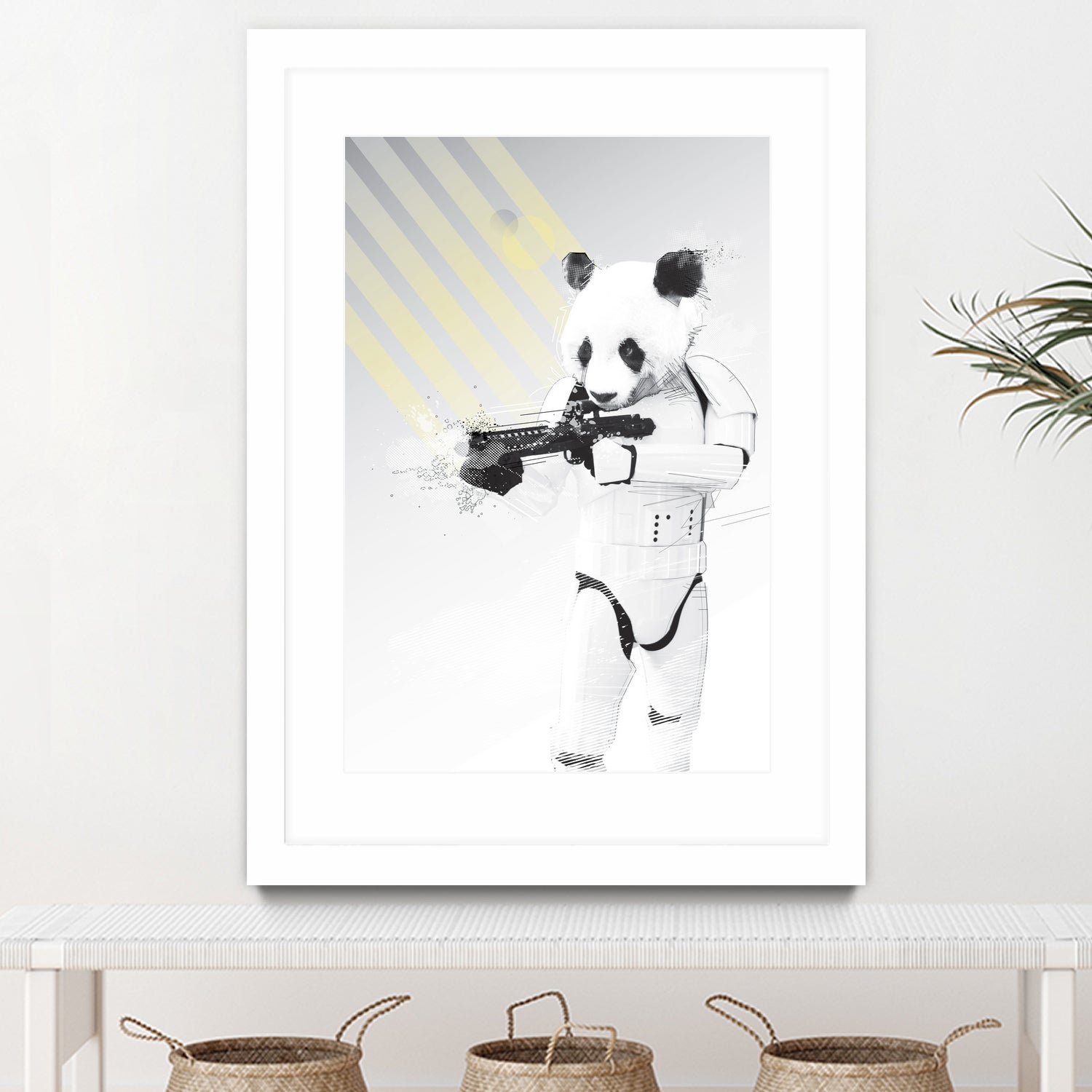 Stormtrooper Panda by Koen Cheung Mok on GIANT ART - white digital drawing