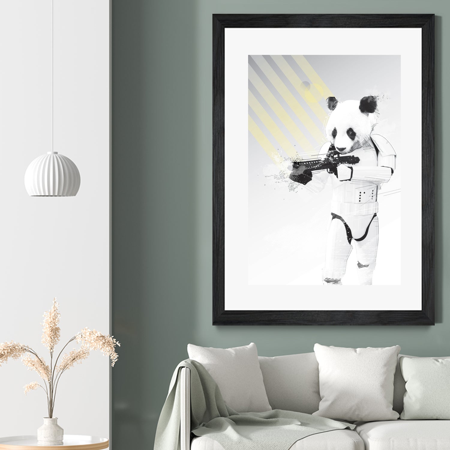 Stormtrooper Panda by Koen Cheung Mok on GIANT ART - white digital drawing