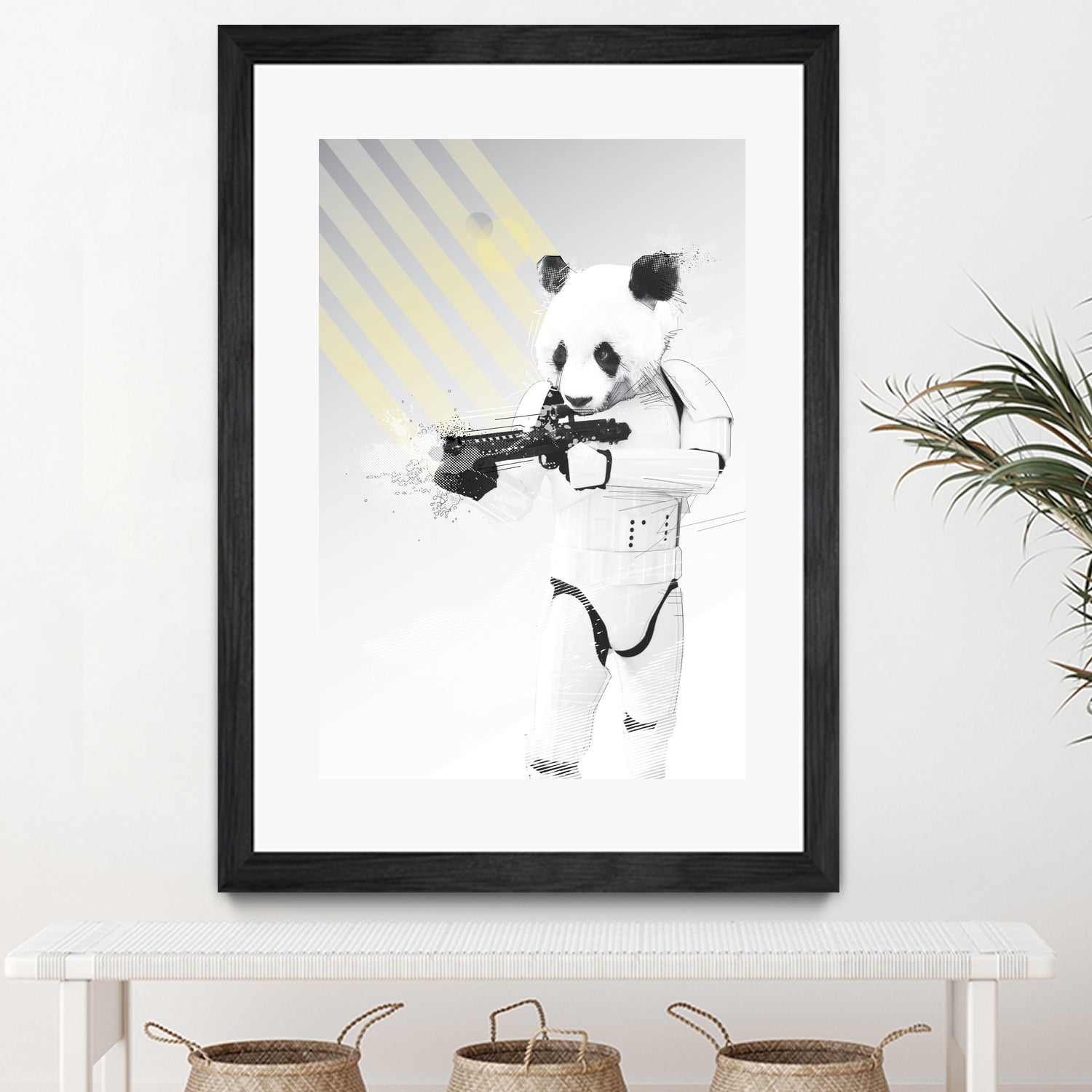 Stormtrooper Panda by Koen Cheung Mok on GIANT ART - white digital drawing