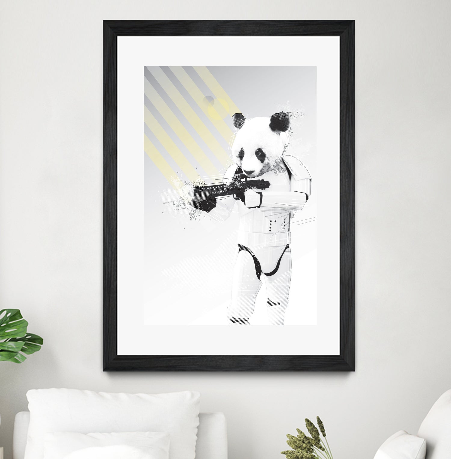 Stormtrooper Panda by Koen Cheung Mok on GIANT ART - white digital drawing