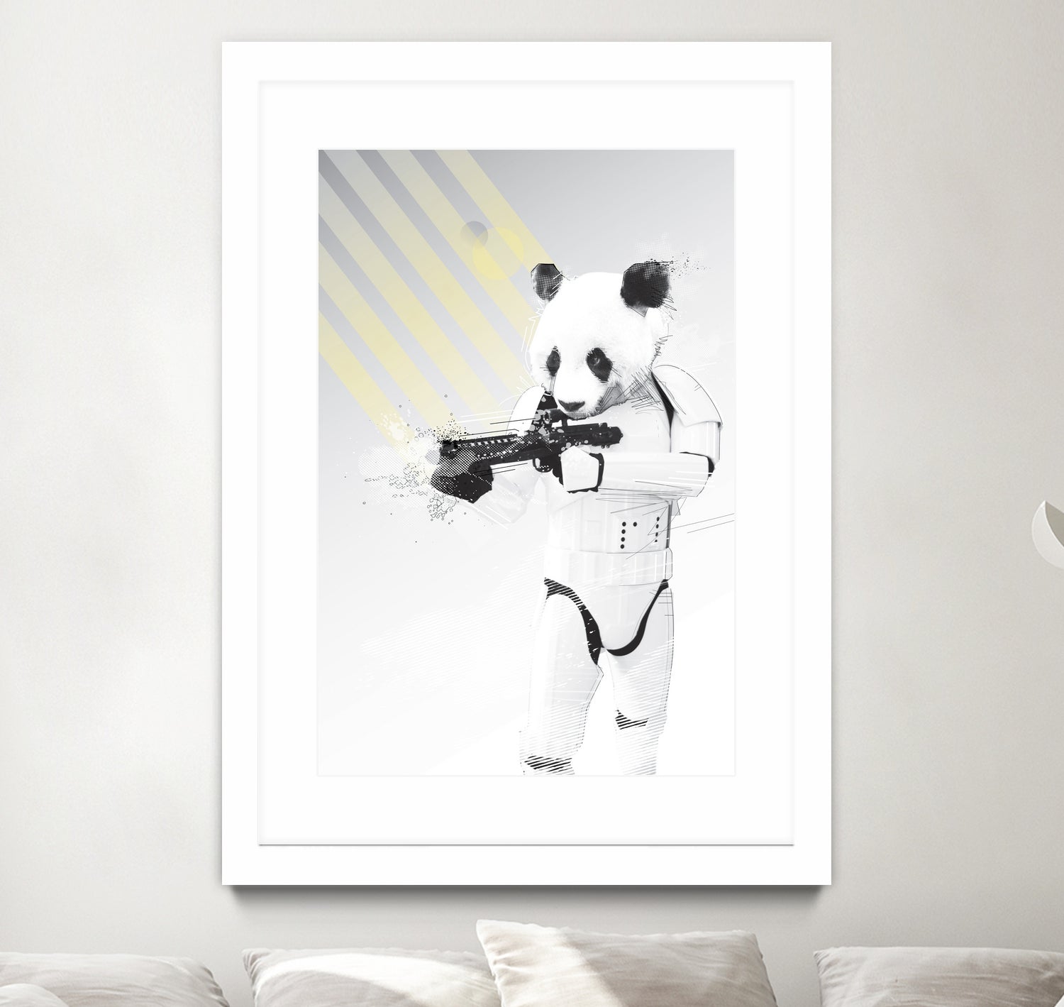 Stormtrooper Panda by Koen Cheung Mok on GIANT ART - white digital drawing