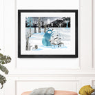 Snow Monster by Holly Hatam on GIANT ART - blue digital painting