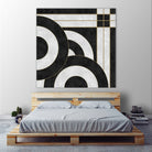 Geometric Marble by M.TERESA HERNANDEZ on GIANT ART - black digital painting