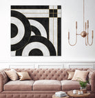 Geometric Marble by M.TERESA HERNANDEZ on GIANT ART - black digital painting