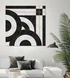 Geometric Marble by M.TERESA HERNANDEZ on GIANT ART - black digital painting