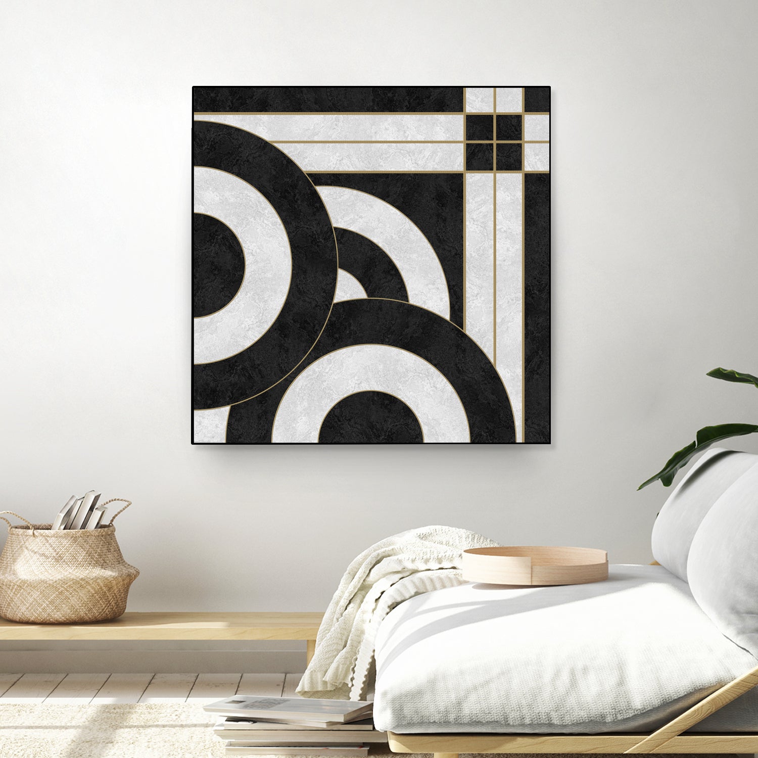 Geometric Marble by M.TERESA HERNANDEZ on GIANT ART - black digital painting