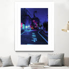 Cyberpunk Photographic Street City by Dimas Art on GIANT ART - blue photo illustration