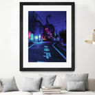 Cyberpunk Photographic Street City by Dimas Art on GIANT ART - blue photo illustration