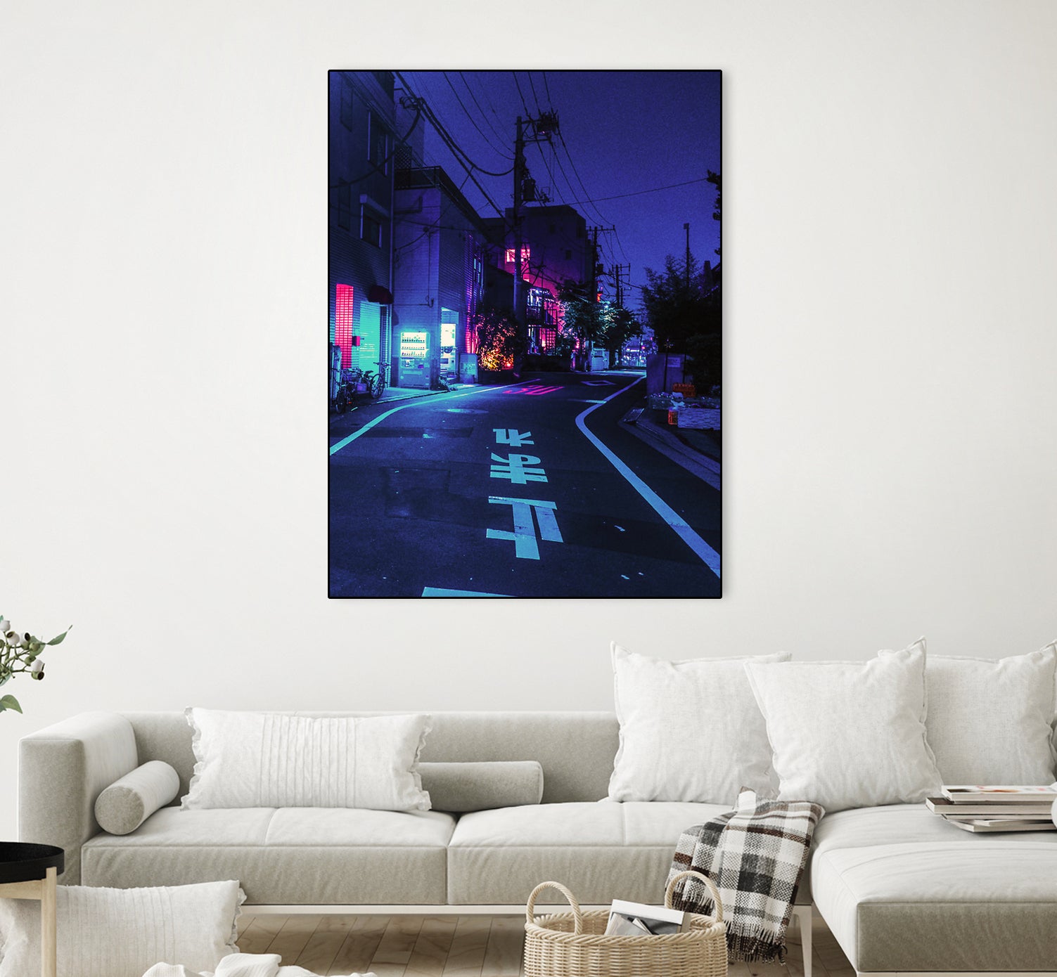 Cyberpunk Photographic Street City by Dimas Art on GIANT ART - blue photo illustration