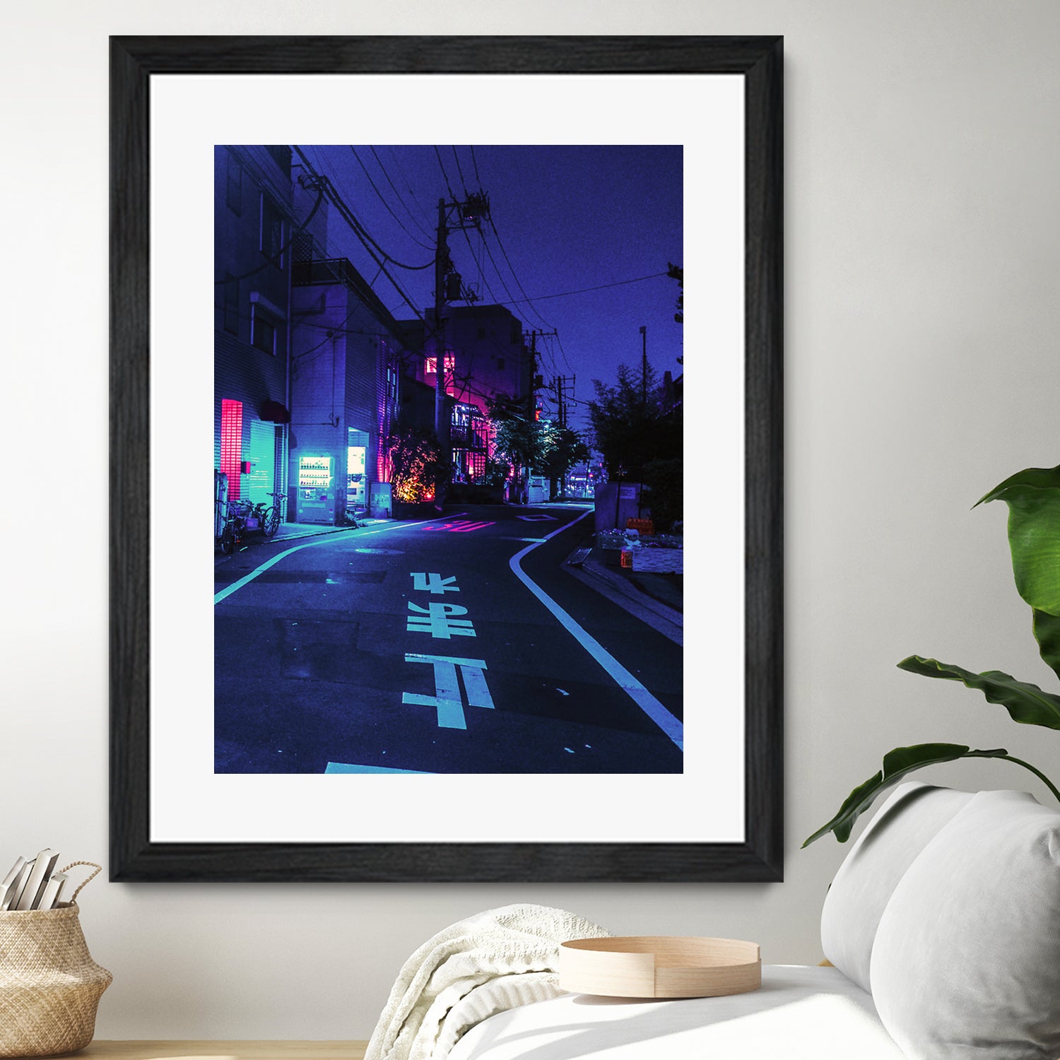 Cyberpunk Photographic Street City by Dimas Art on GIANT ART - blue photo illustration