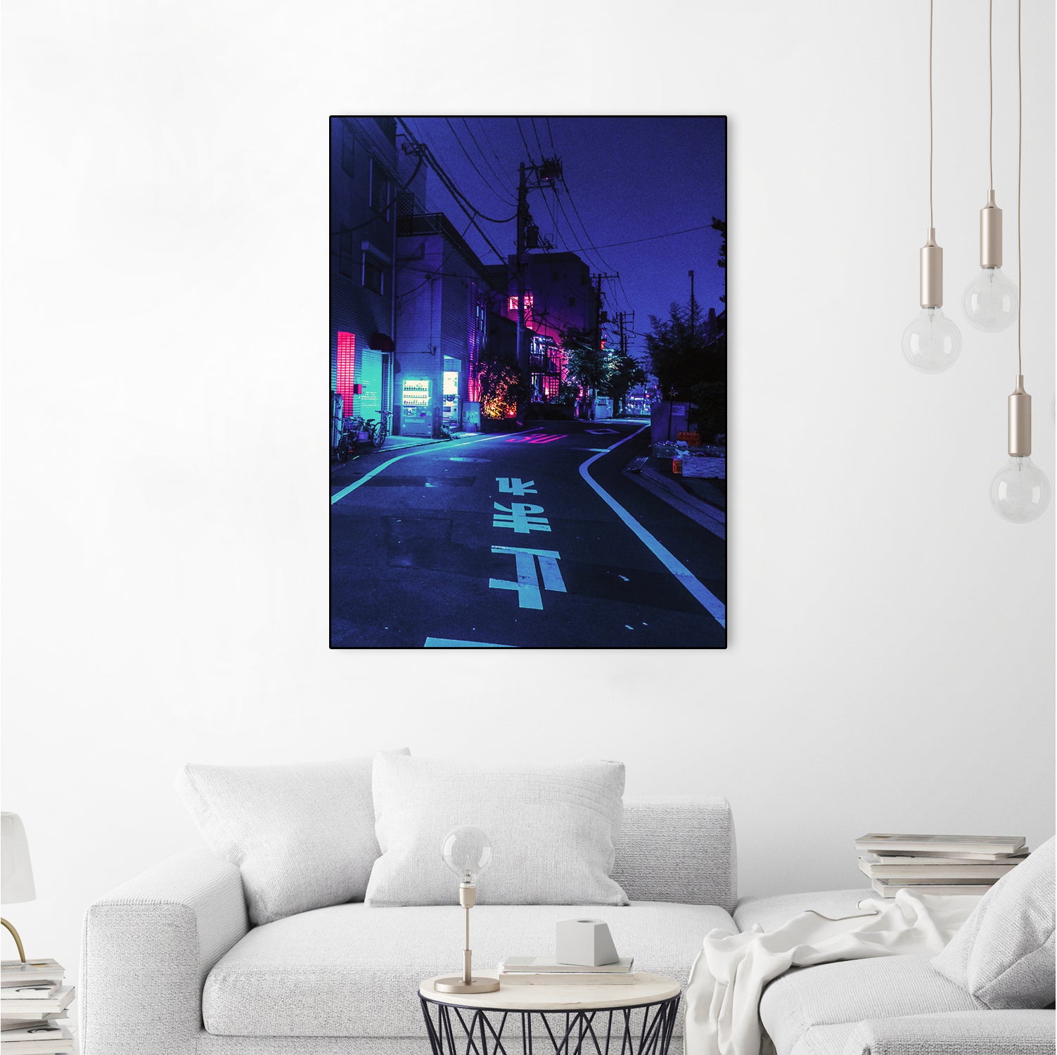 Cyberpunk Photographic Street City by Dimas Art on GIANT ART - blue photo illustration