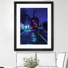 Cyberpunk Photographic Street City by Dimas Art on GIANT ART - blue photo illustration