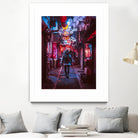 Japan Photographic Street City by Dimas Art on GIANT ART - fuchsia photo illustration