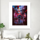 Japan Photographic Street City by Dimas Art on GIANT ART - fuchsia photo illustration