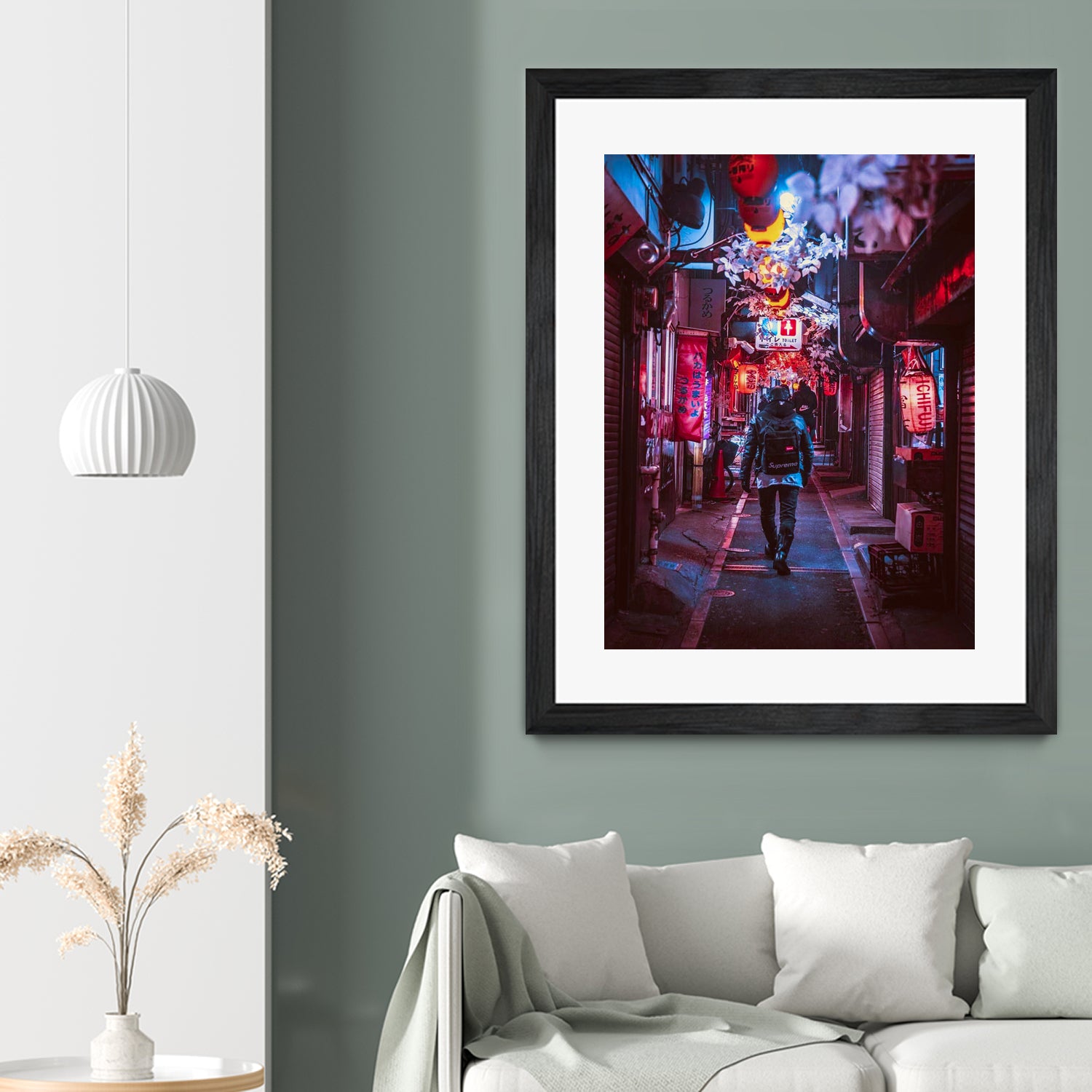 Japan Photographic Street City by Dimas Art on GIANT ART - fuchsia photo illustration