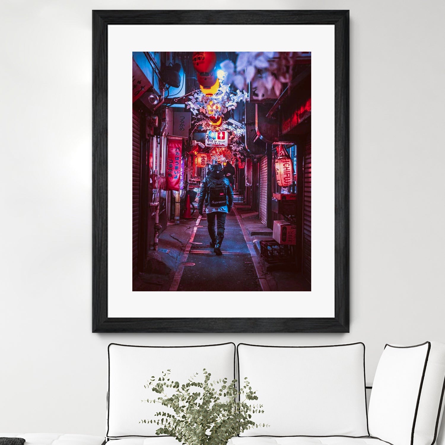 Japan Photographic Street City by Dimas Art on GIANT ART - fuchsia photo illustration