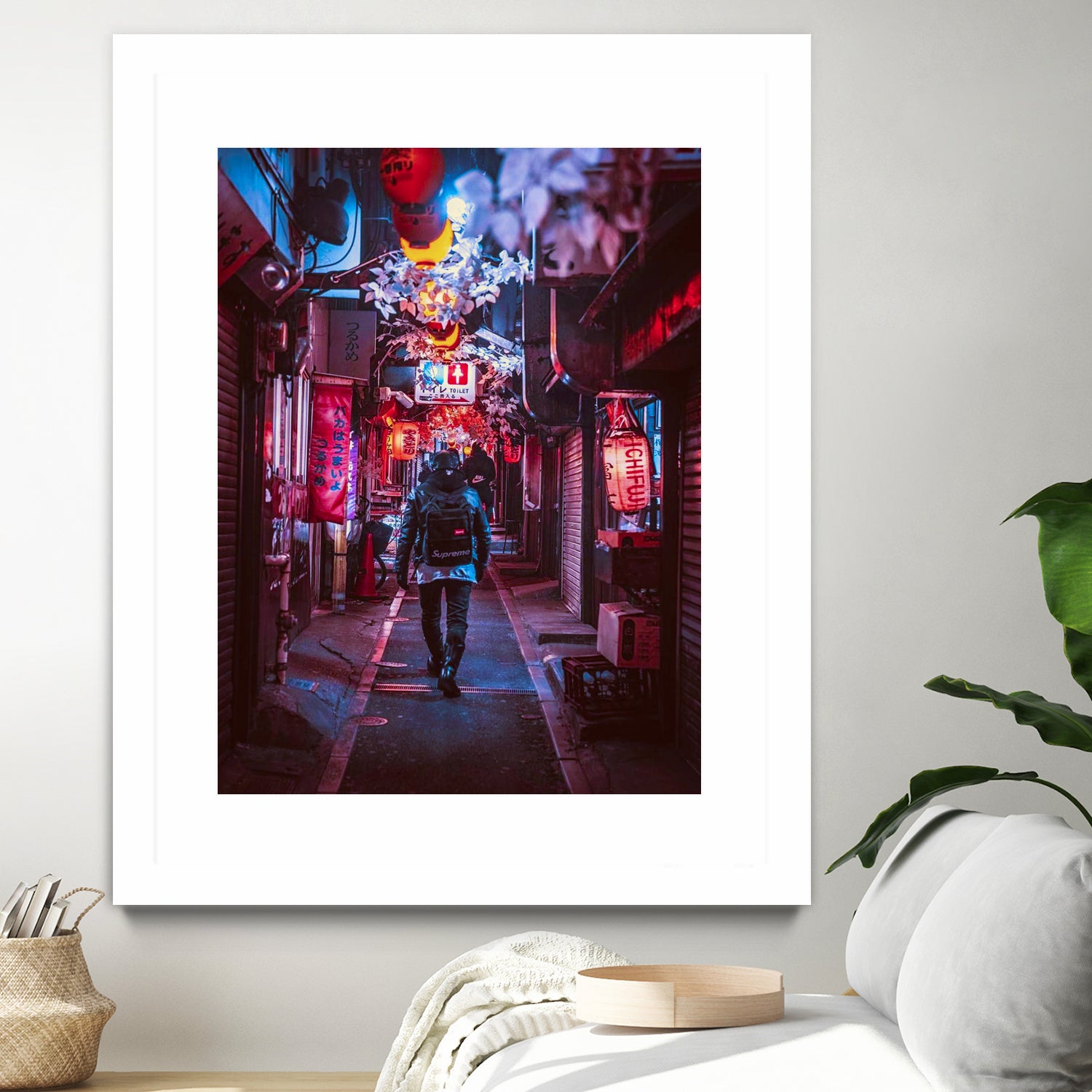 Japan Photographic Street City by Dimas Art on GIANT ART - fuchsia photo illustration